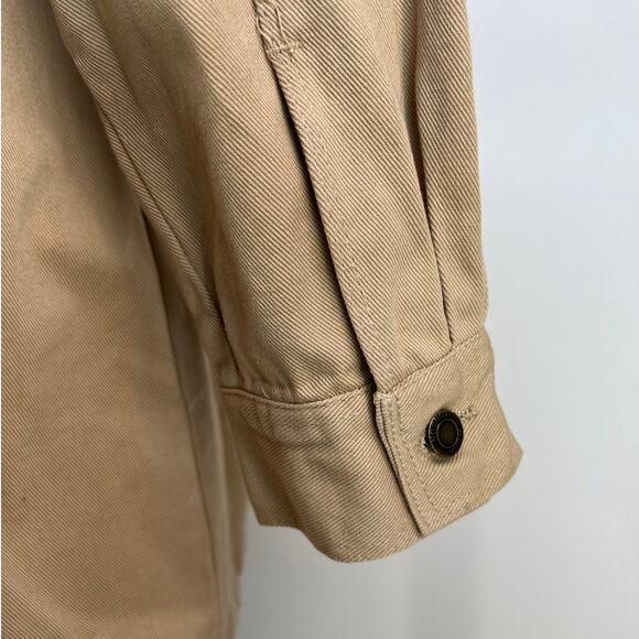 Jessica London Khaki Denim Trucker Jacket Cotton - Picture 6 of 9